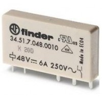 FINDER 345170240010 Slim P.C.B. EMR 24Vdc, 6A 
