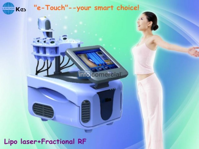 10,4 pantallas tctiles 650nm/tratamiento RF fraccionario del laser de 75mW 60Hz Lipo para adelgazar del cuerpo