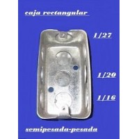 CAJAS RECTANGULARES  GALVANIZADAS  AGUJ 3/4-1/2