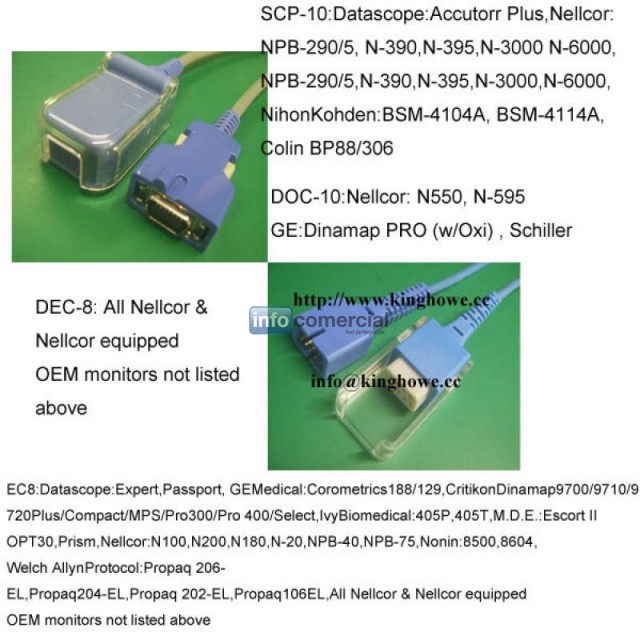Sell Spo2 extension cable for nellcor