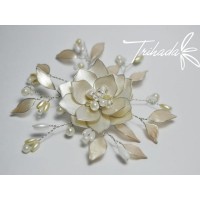 Tocado de Flor Gota Multicapa - Accesorios para Novias - 15 % descuento envios al interior