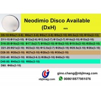 Iman disco magnetico neodimio, D1"x1/4" N50 muy fuertes