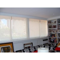 Cortina roller de screen sun blanco